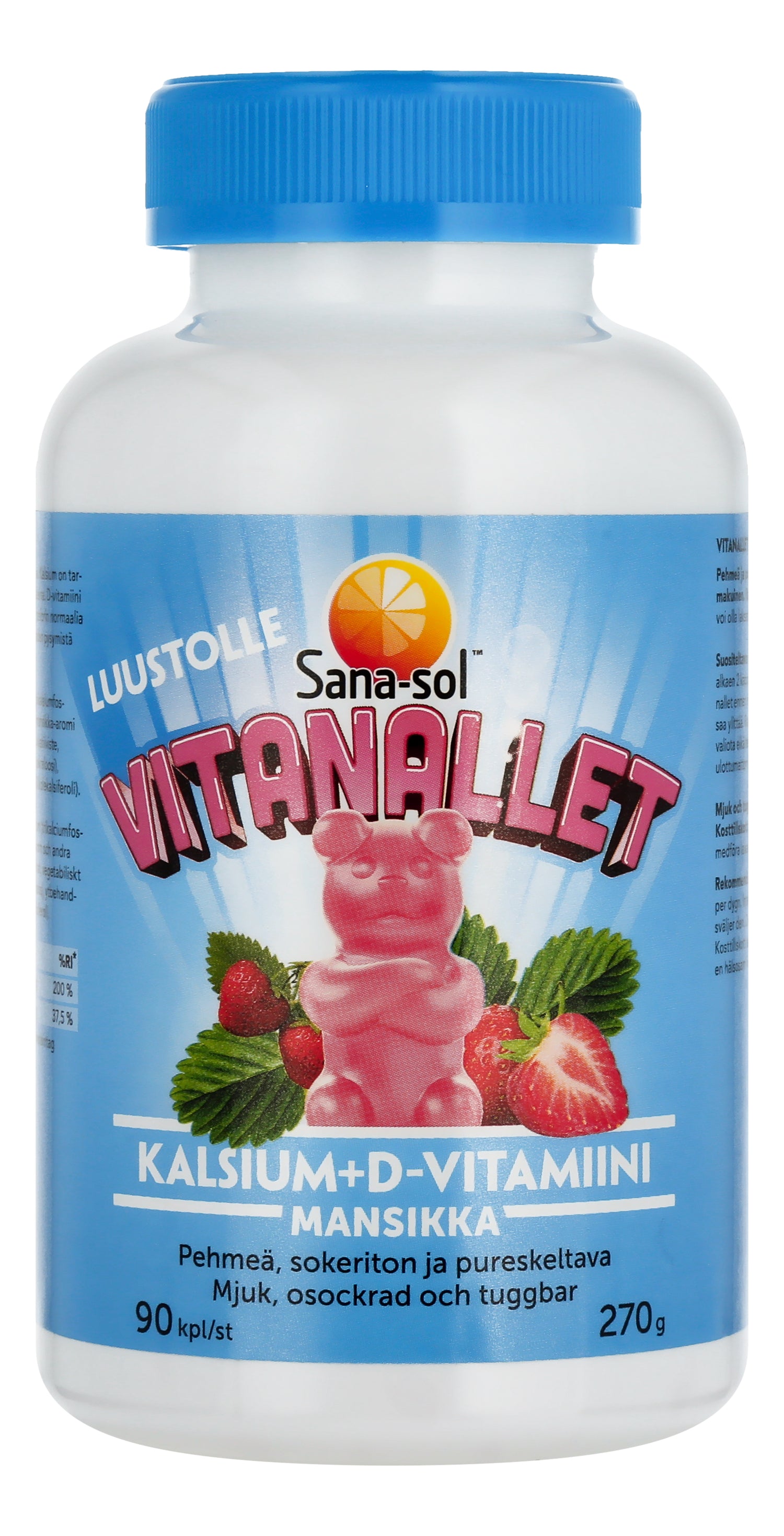 Sana-Sol Vitanallet Kalsium+D-vitamiini 90 kpl