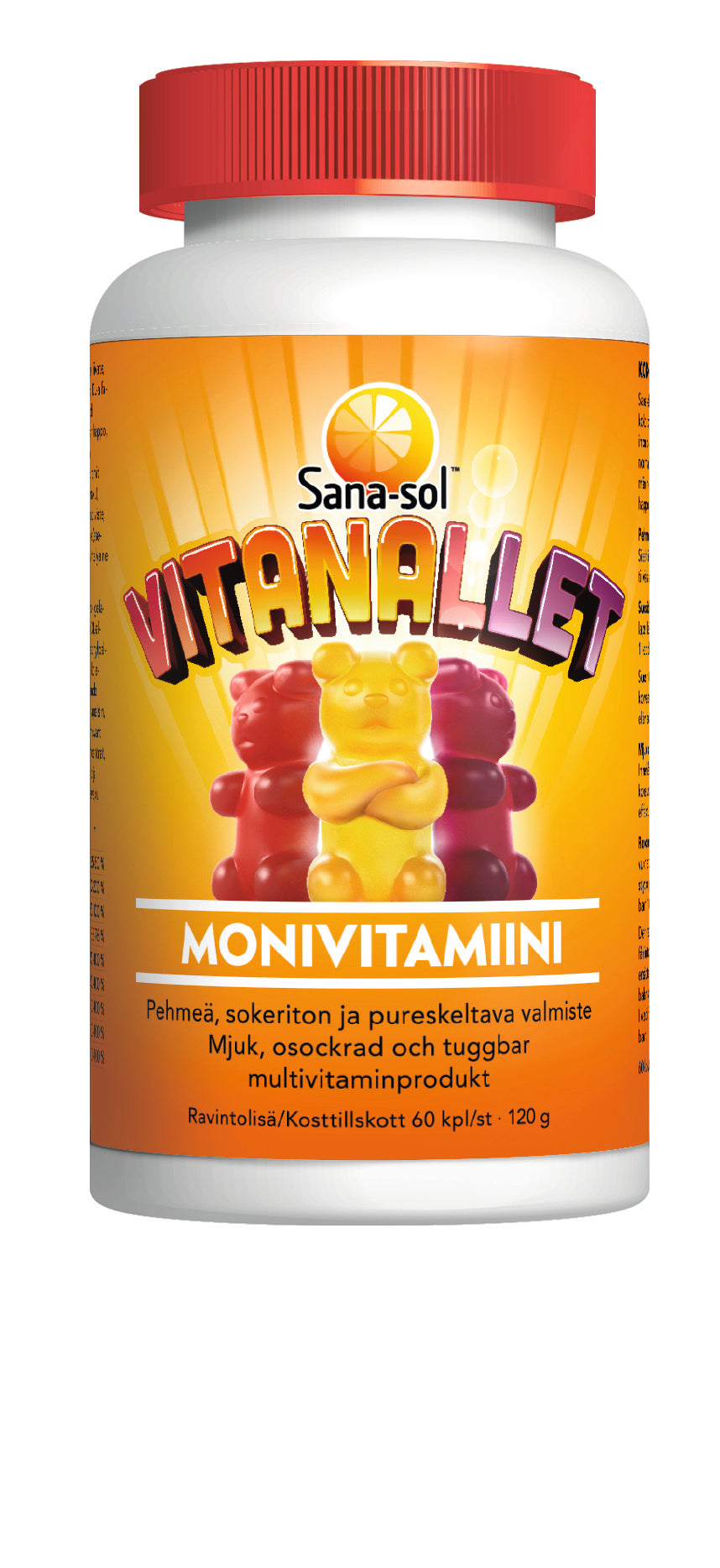 Sana-sol Vitanallet monivitamiini 60 purutablettia