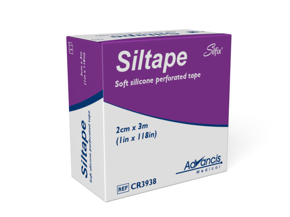 Siltape lääkinnällinen silikoniteippi 2cm x 3m