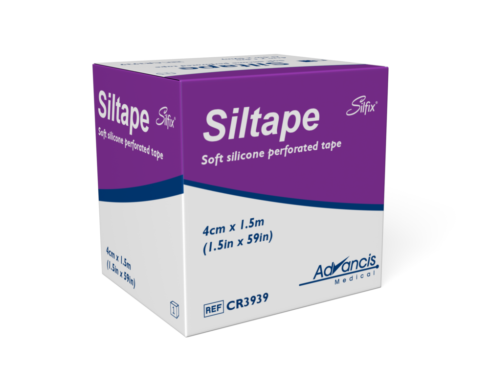 Siltape lääkinnällinen silikoniteippi 4cm x 1,5m