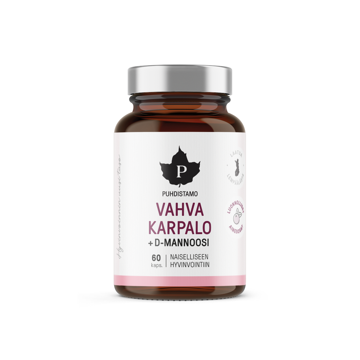 Puhdistamo Vahva Karpalo + D-mannoosi 60 kaps