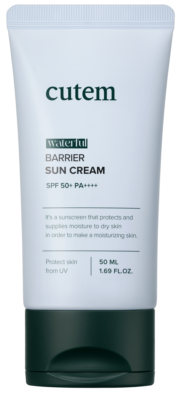 Cutem Waterful Barrier Sun Cream SPF50+ PA++++ aurinkovoide 50 ml