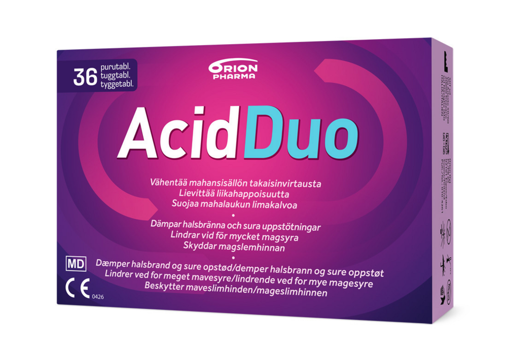 AcidDuo 36 purutablettia närästyksen hoitoon