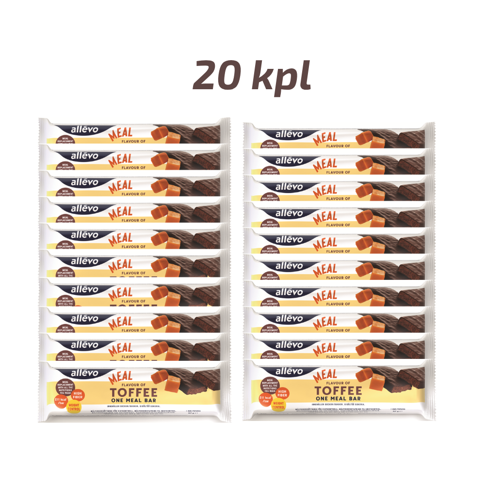 Allevo Meal Toffee säästöpakkaus 20 x 57 g