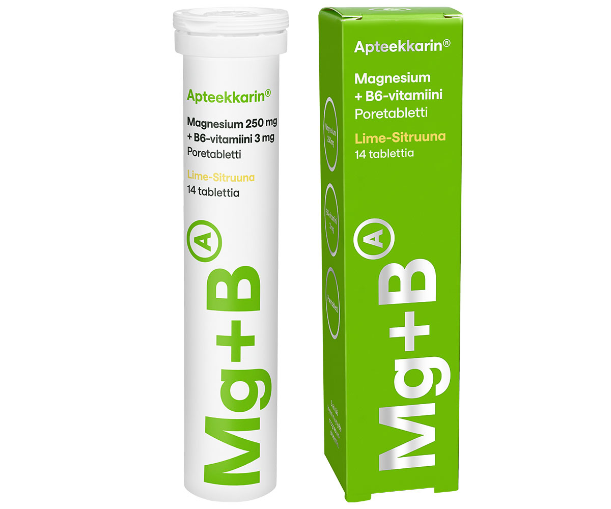 Apteekkarin Magnesium+ B6 poretabl