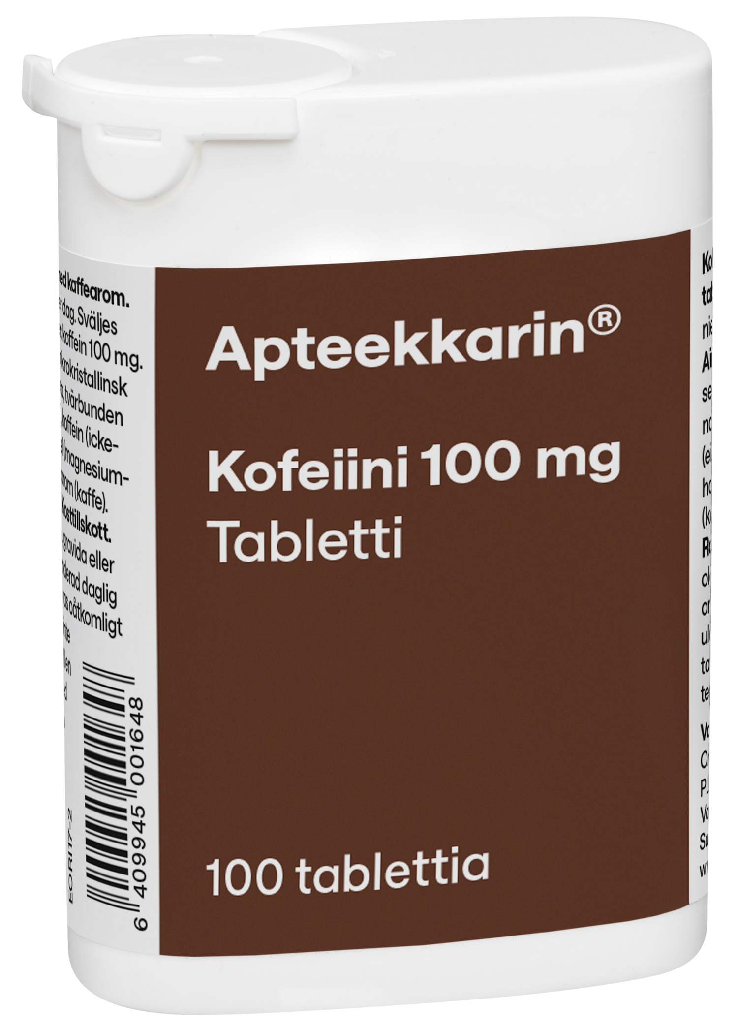Apteekkarin Kofeiini 100 kpl