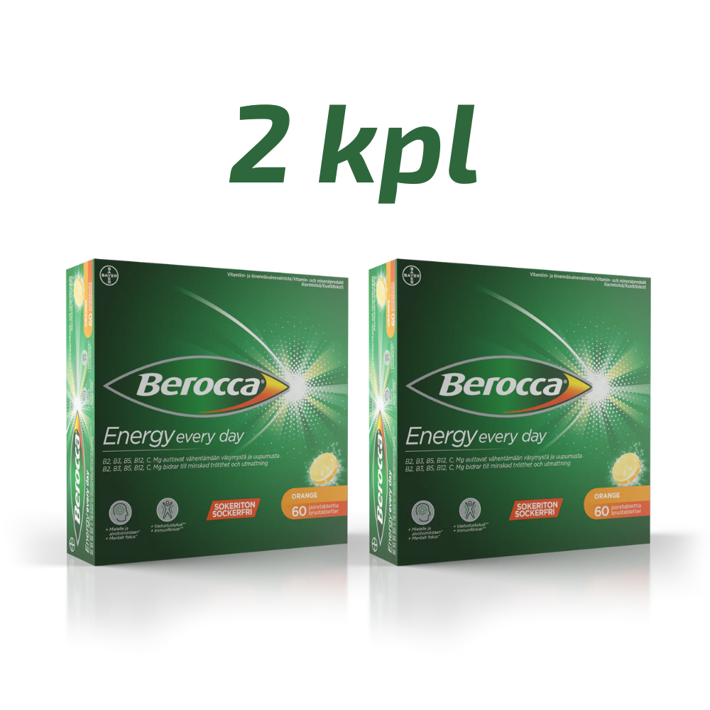 Berocca Energy Orange poretabletti 2 x 60 tbl.