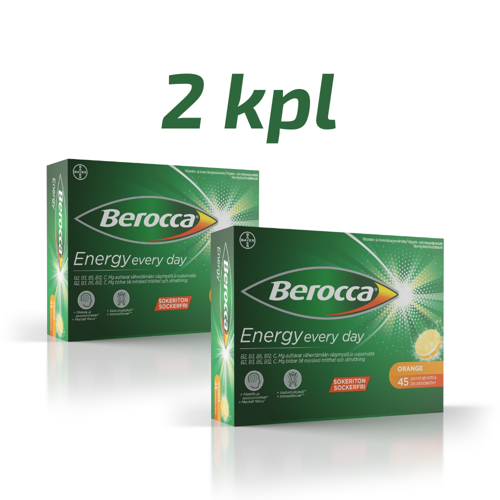Berocca Energy Orange poretabletti 2 x 45 tbl.