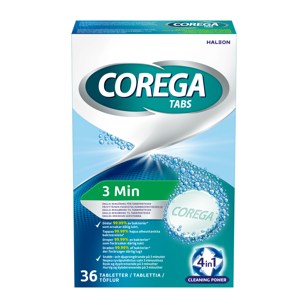 Corega Tabs 3 Minutes