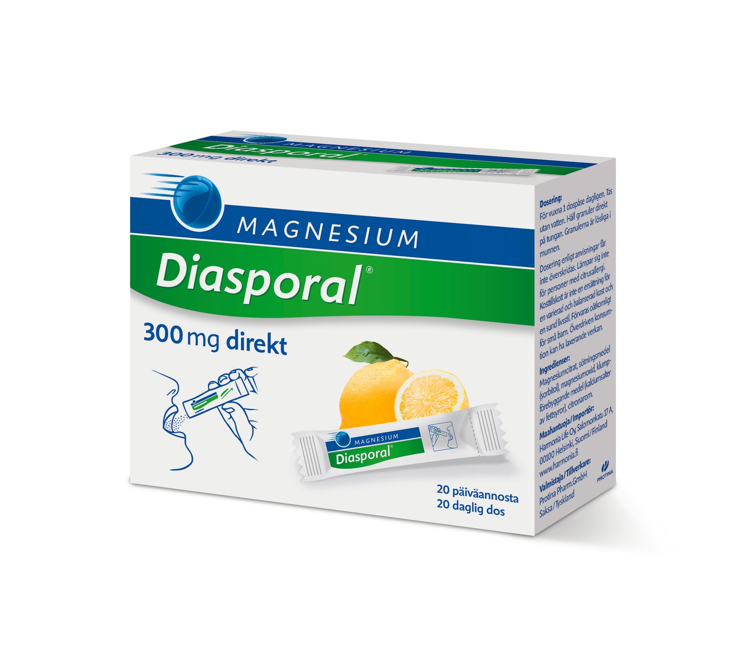 Diasporal magnesium 300 Direkt annosrakeet