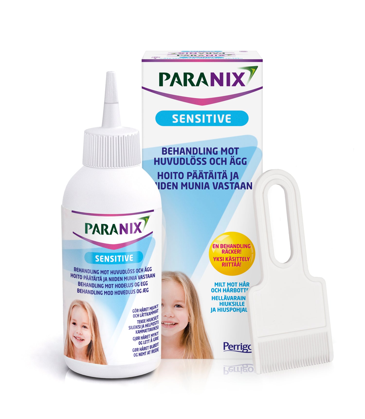 Paranix Sensitive -liuos päätäiden hoitoon 150 ml