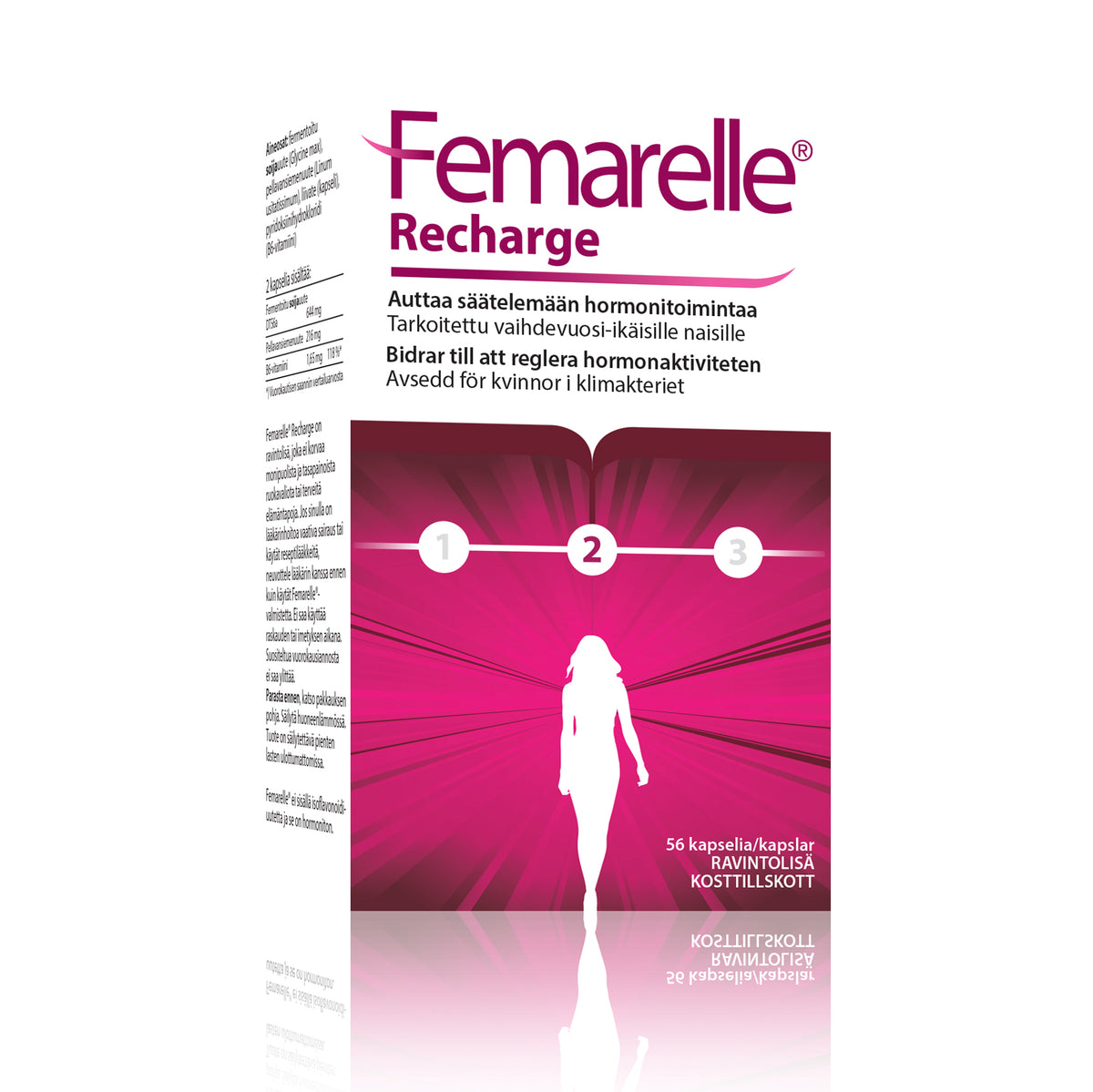 FEMARELLE Recharge 56 kaps - ravintolisä vaihdevuosi-ikäisille naisille