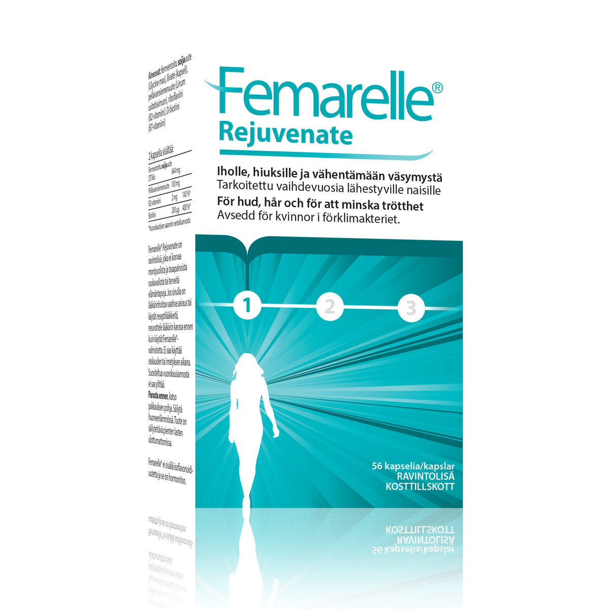 FEMARELLE Rejuvenate 56 kaps - ravintolisä esivaihdevuosi-ikäisille naisille