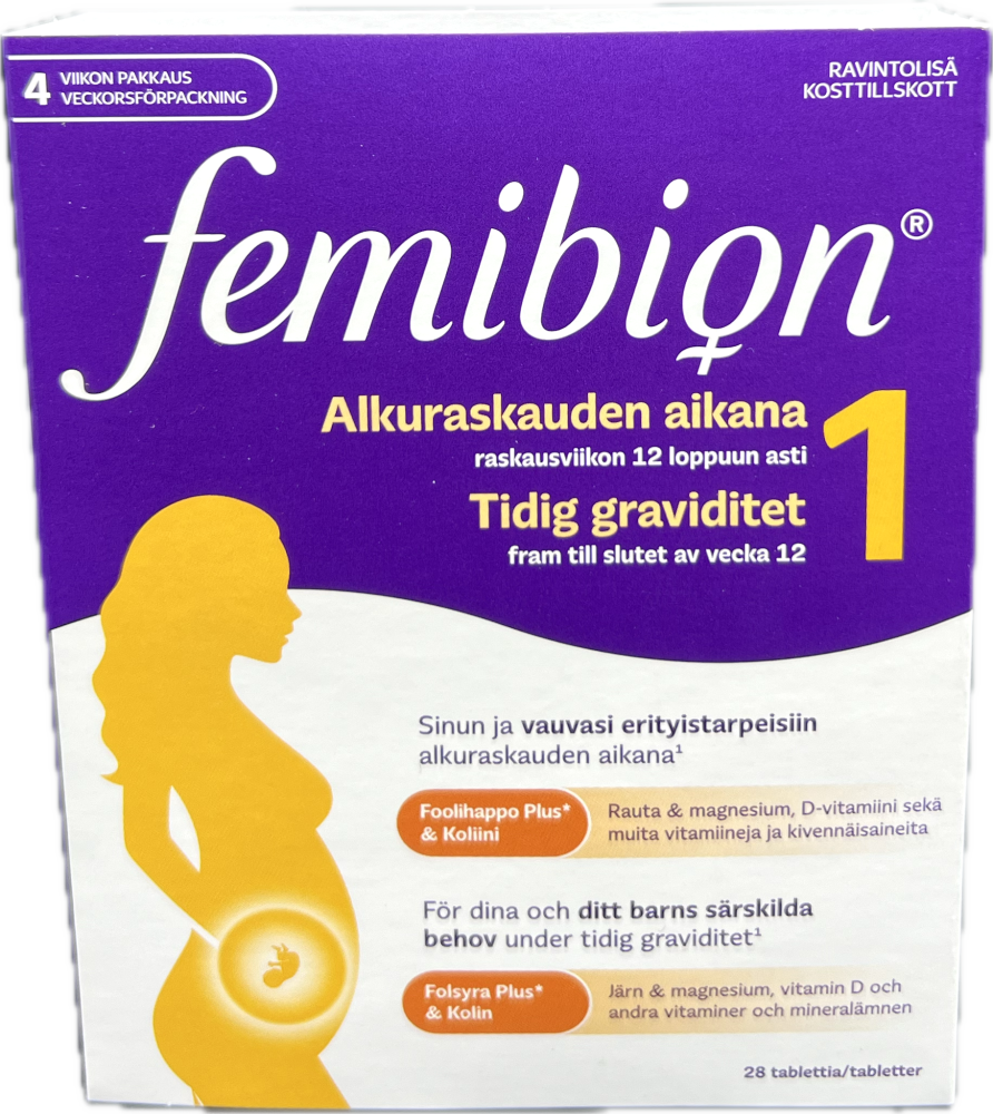 FEMIBION 1 alkuraskauteen 28 TABL