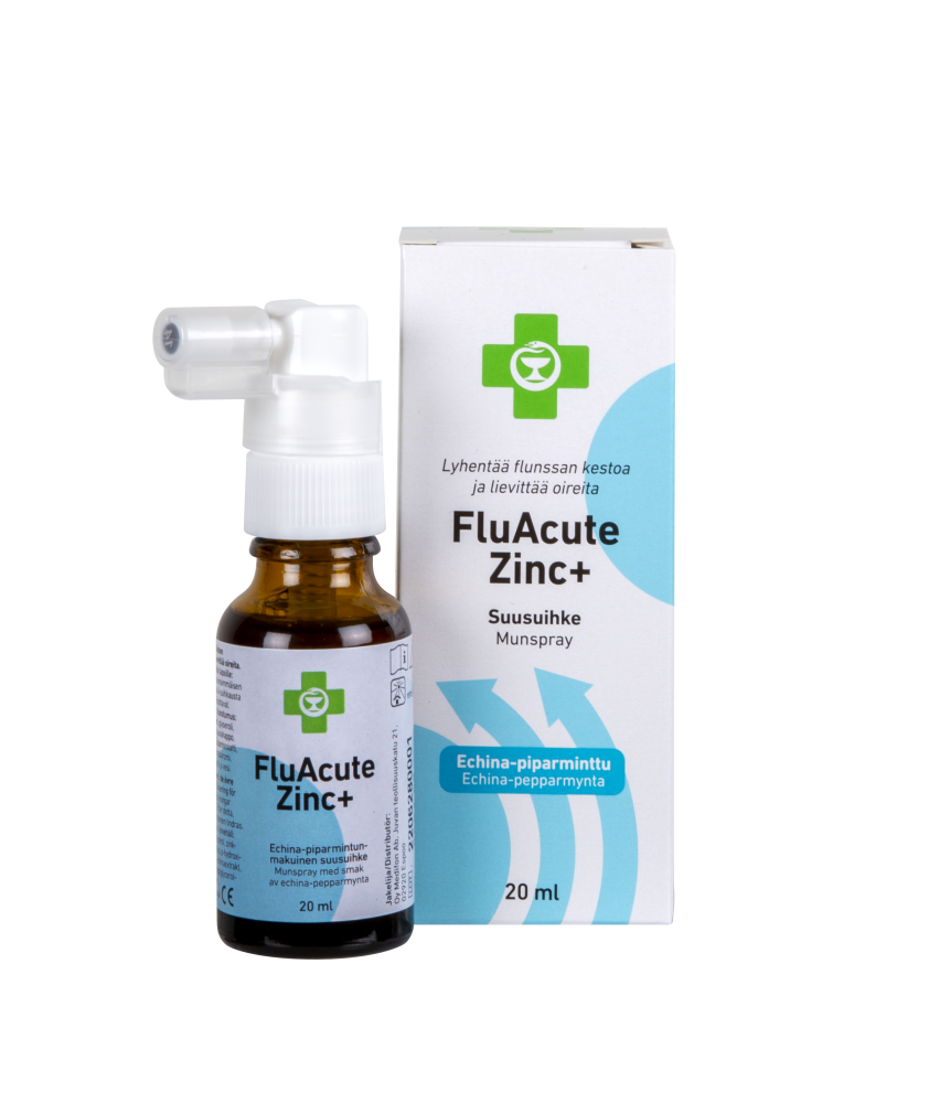 Apteekki FluAcute Zinc+ Piparminttu + Echina 20 ml