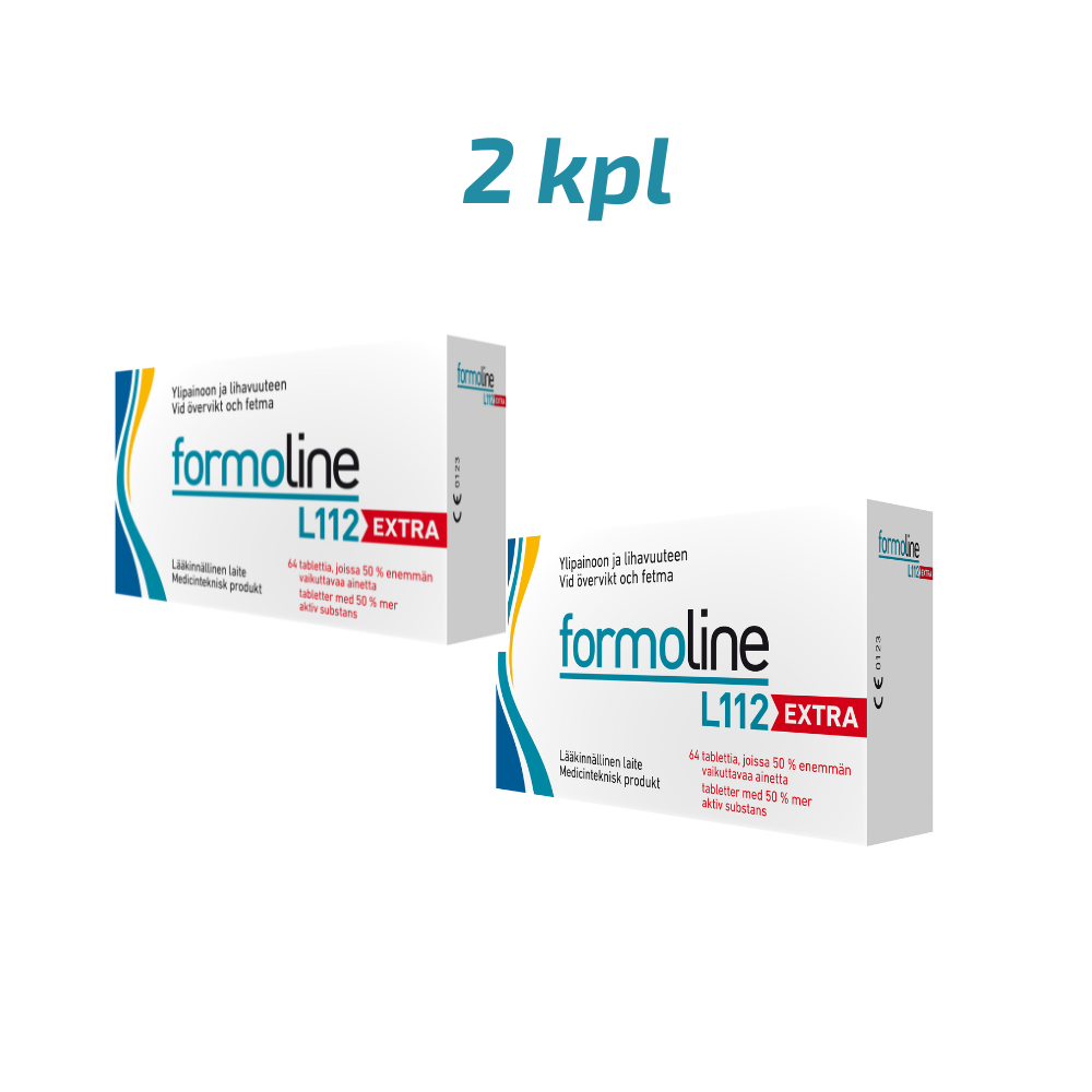 Formoline L112 Extra 750 mg säästöpakkaus 2 x 64 kpl