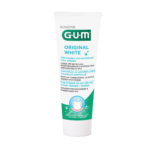 GUM VALKAISEVA HAMMASTAHNA ORIGINAL WHITE TOOTHPASTE 75 ML