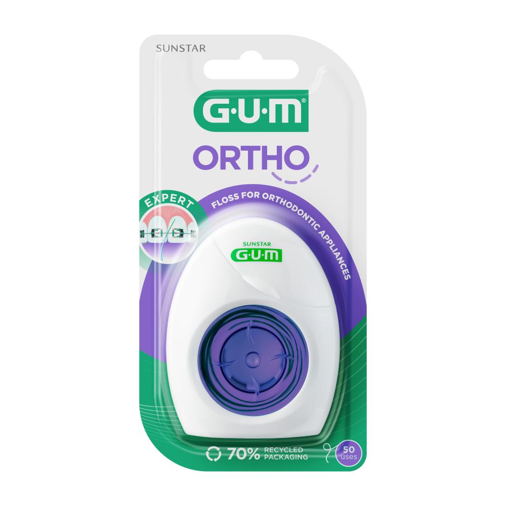 Gum Ortho Floss hammaslanka/siltalanka 50 kpl