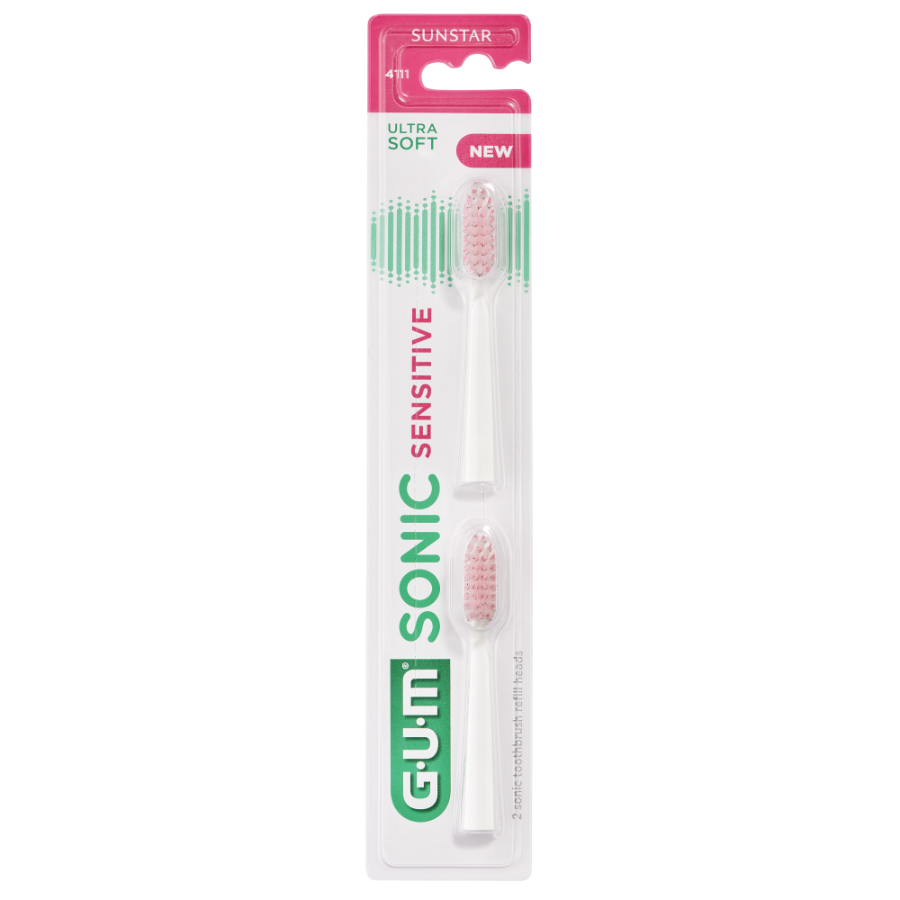 Gum Sonic Sensitive vaihtoharjaspäät 2 kpl