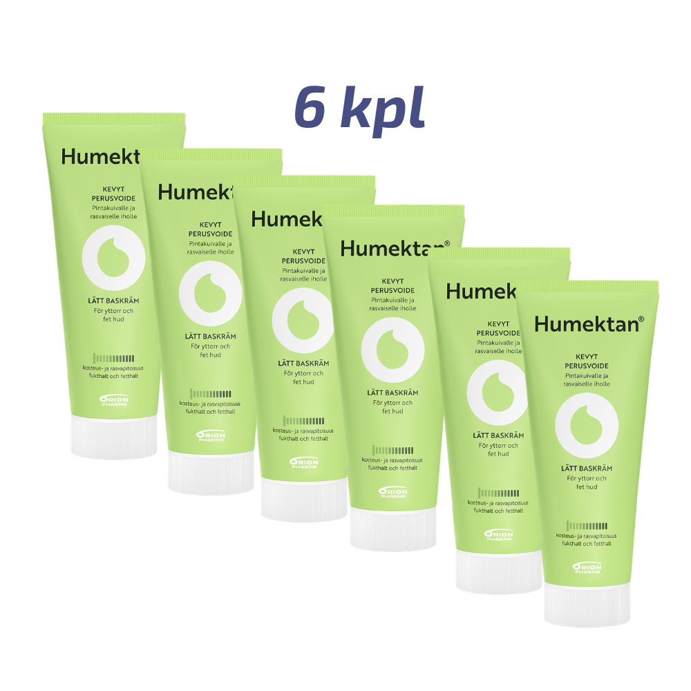 Humektan kosteuttava perusvoide tukkupakkaus 6 x 200 g