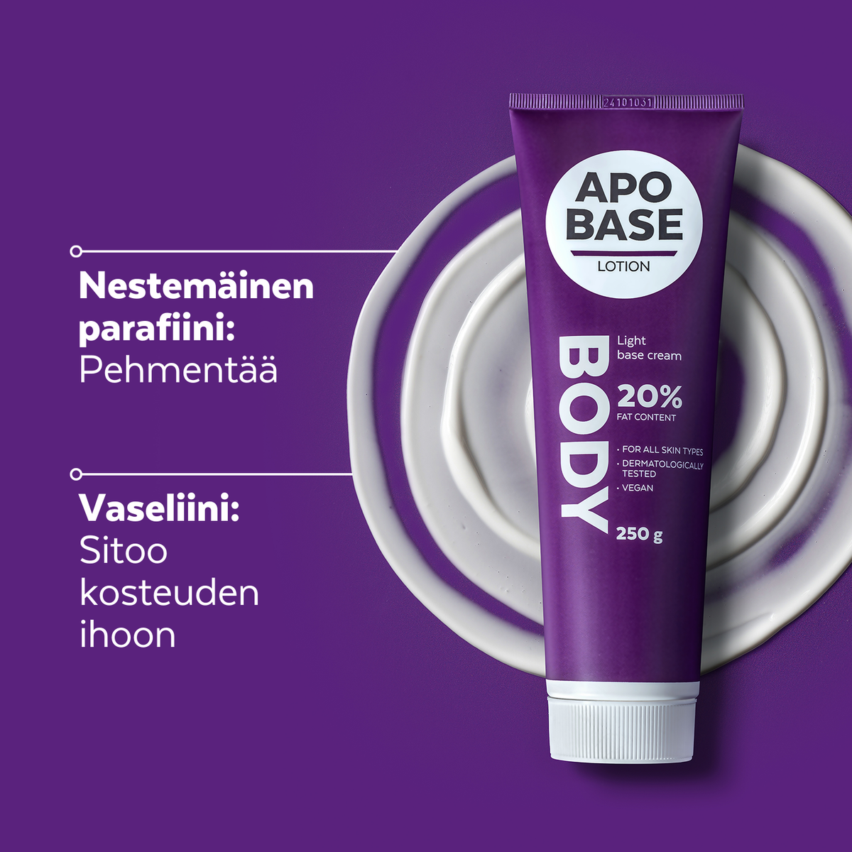 Apobase Lotion kevyt perusvoide - eri kokoja