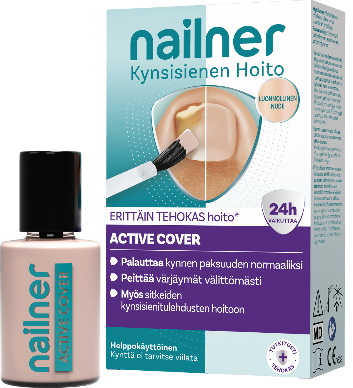 Nailner Active Cover Nude lakka kynsisienen hoitoon