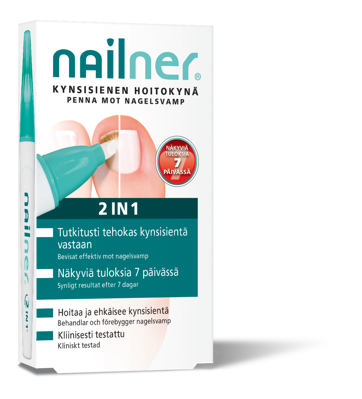 Nailner Kynsisienen Hoitokynä 2in1 4ml kynsisienen hoitoon