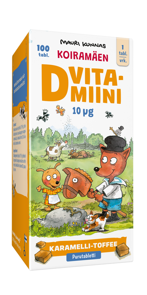 Koiramäen D-vitamiini 10 ug 100 tabl.
