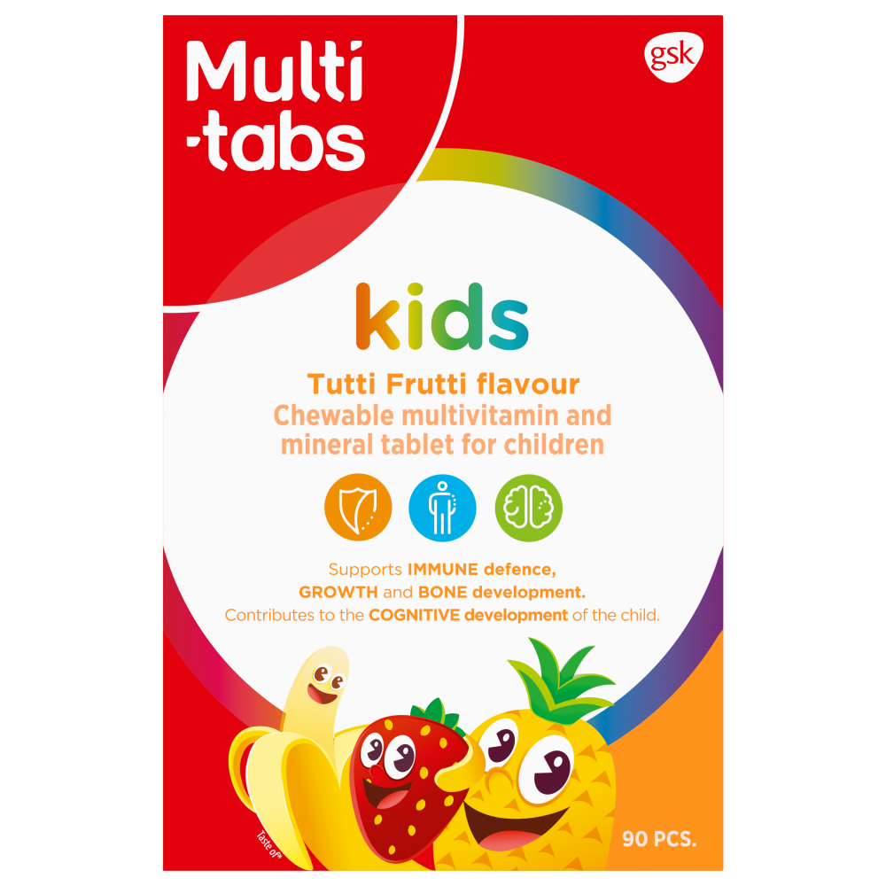Multi-tabs Kids Tutti Frutti Monivitamiini 90 purutabl