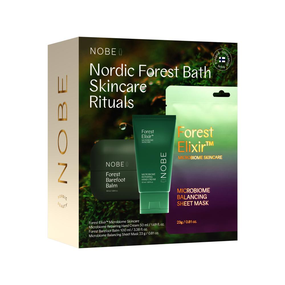 NOBE Forest Bath Skincare set: Foot-, Hand Cream + Sheet mask 1 kpl