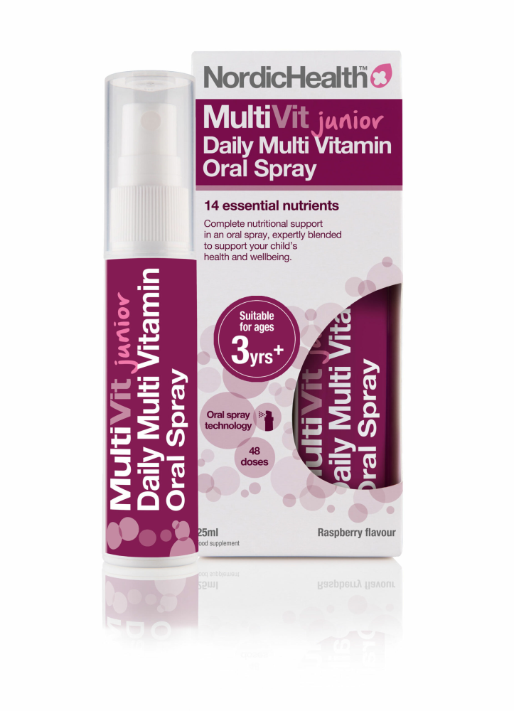 Nordic Health MultiVit Junior -monivitamiinisuihke lapsille 25 ml