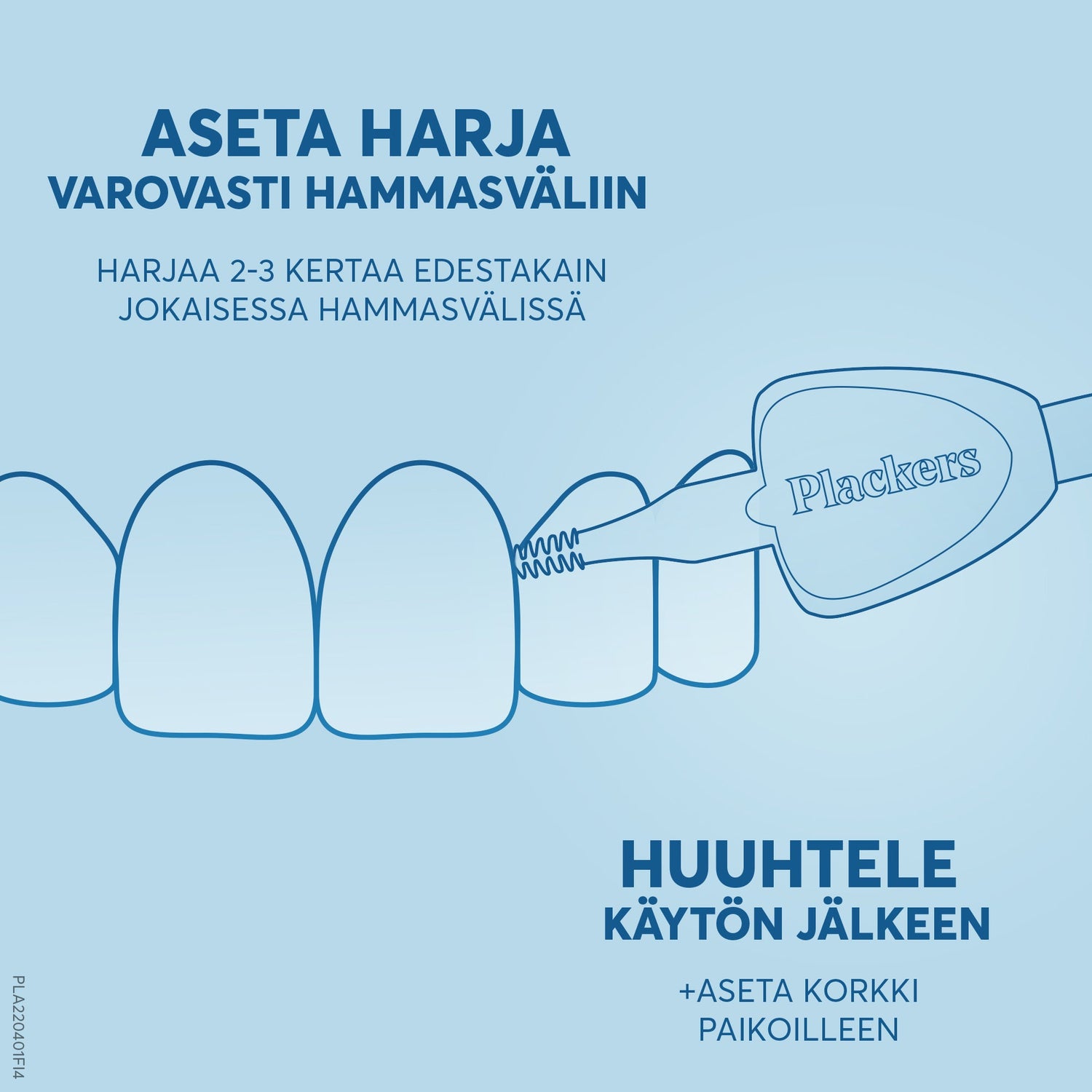 Plackers Gentle Brush XXS 0.4 mm hammasväliharja 6 kpl
