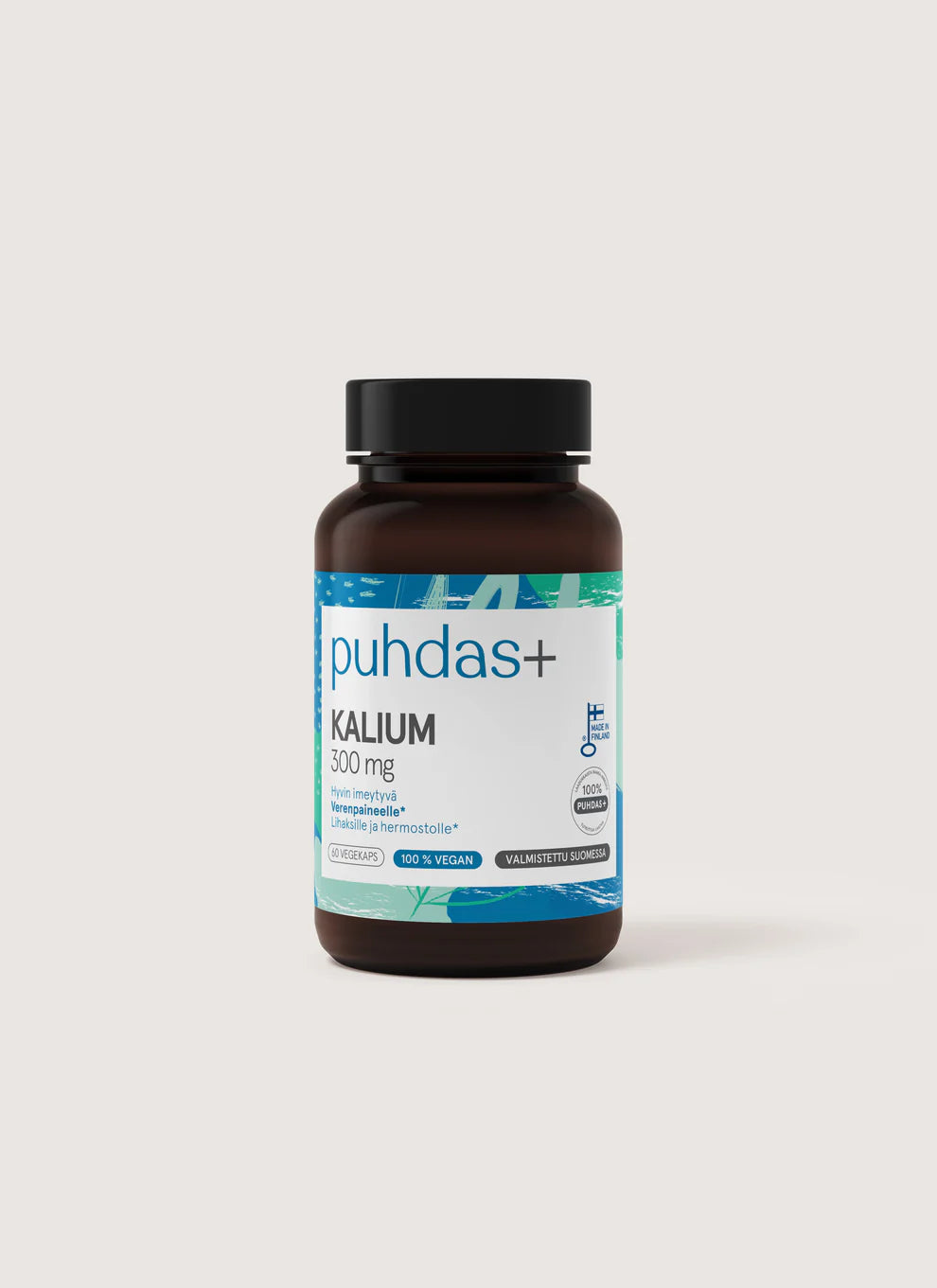 Puhdas+ Kalium 300 mg 60 kaps