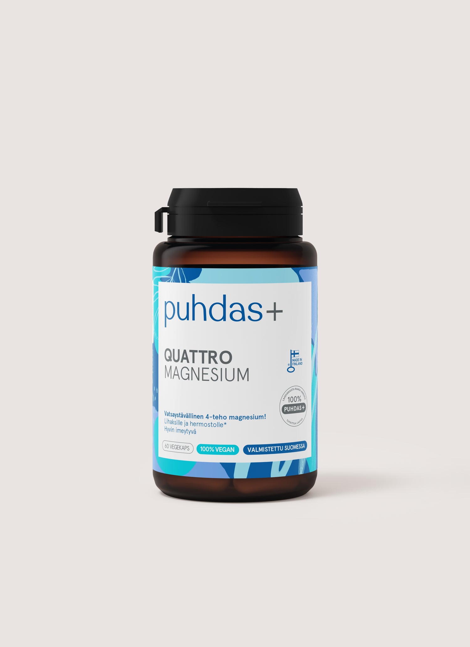Puhdas+ Quattro Magnesium 60 vegekapselia