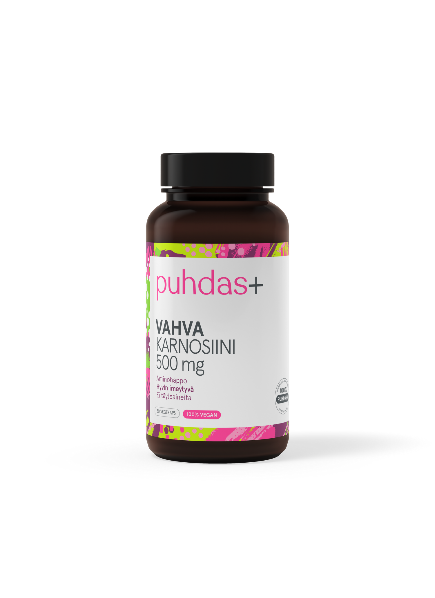 Puhdas+ Vahva Karnosiini 500mg 50 kaps.