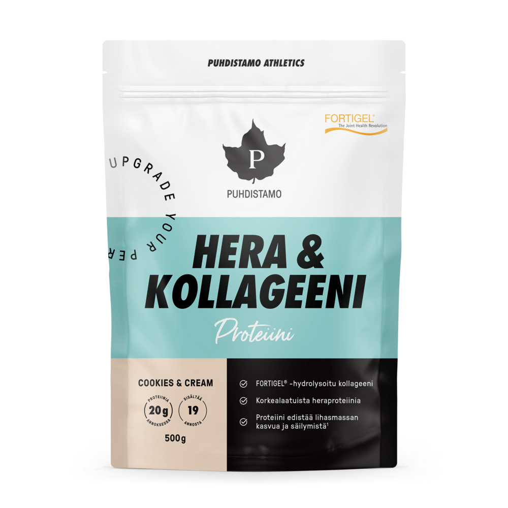 Puhdistamo Athletics Hera & Kollageeni Cookies&Cream 500 g