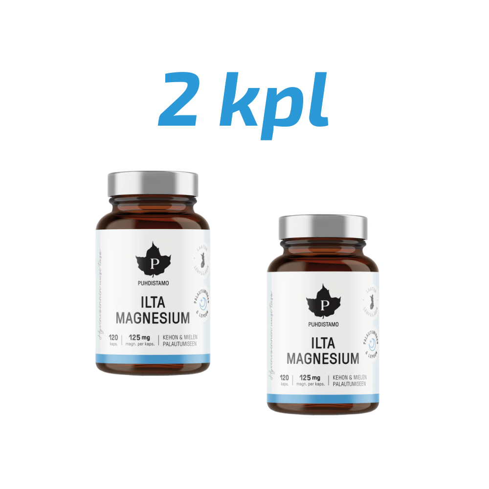 Puhdistamo Ilta Magnesium säästöpakkaus 2 x 120 kaps