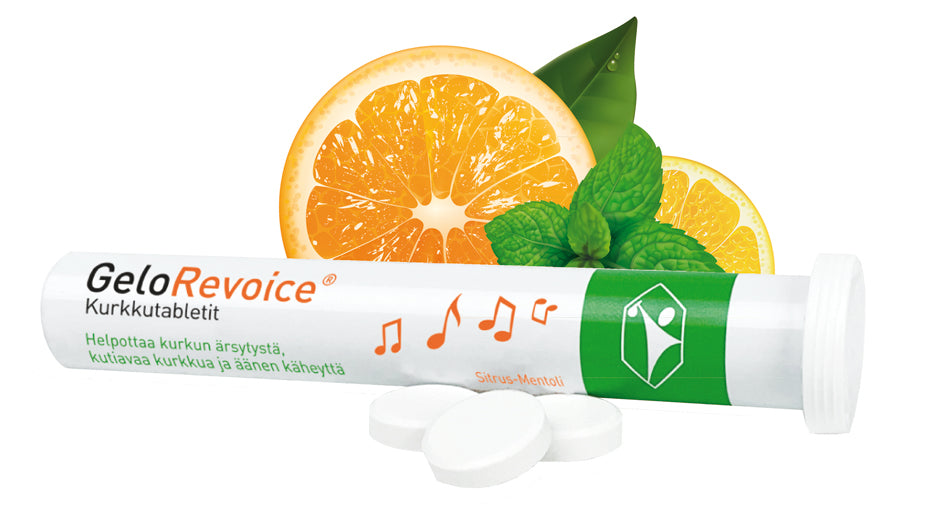 GeloRevoice Kurkkutabl Sitrus-Mentoli 20 kpl