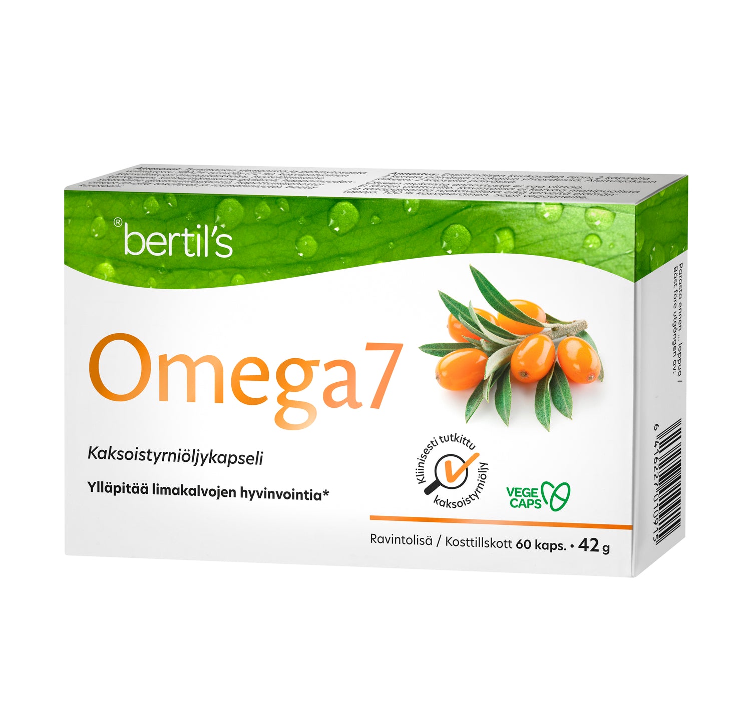 Omega7 tyrniöljykapseli 60 kapselia