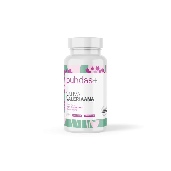 Puhdas+ Vahva Valeriaana 300 mg 60 vegekapselia