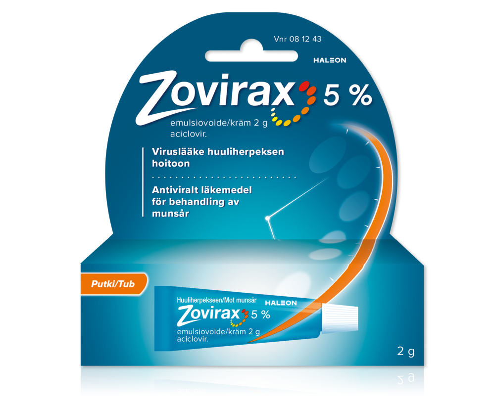 ZOVIRAX 5 % emulsiovoide tuubi/pumppu 2 g
