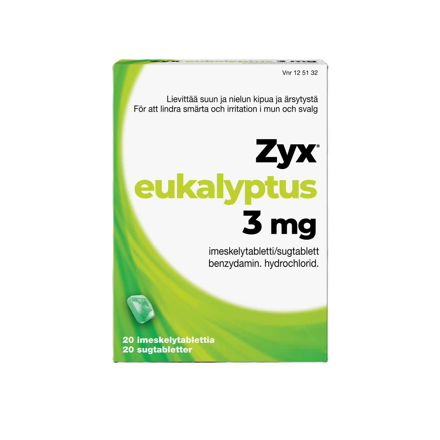 Zyx eukalyptus 3 mg