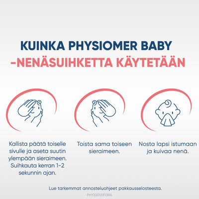 PHYSIOMER BABY MIST hellävarainen nenäsumute erityisesti vauvoille 115 ml