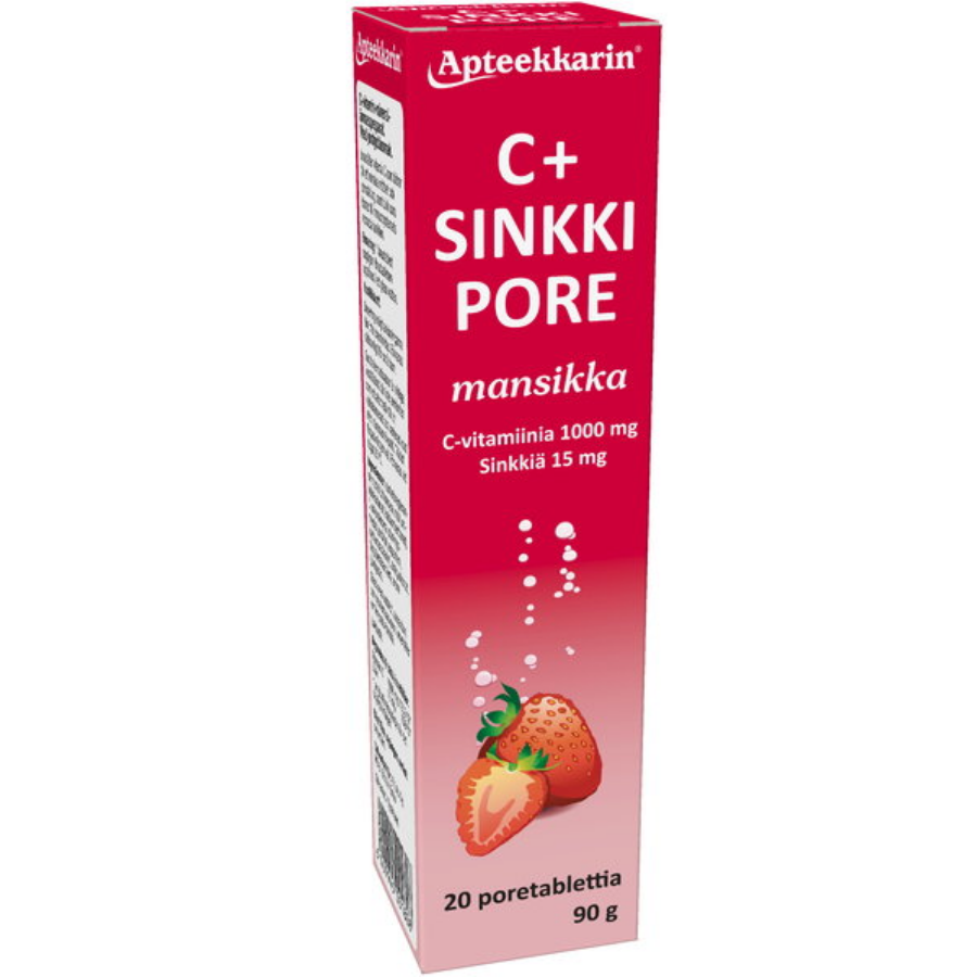 Apteekkarin Pore C+Sinkki, mansikka