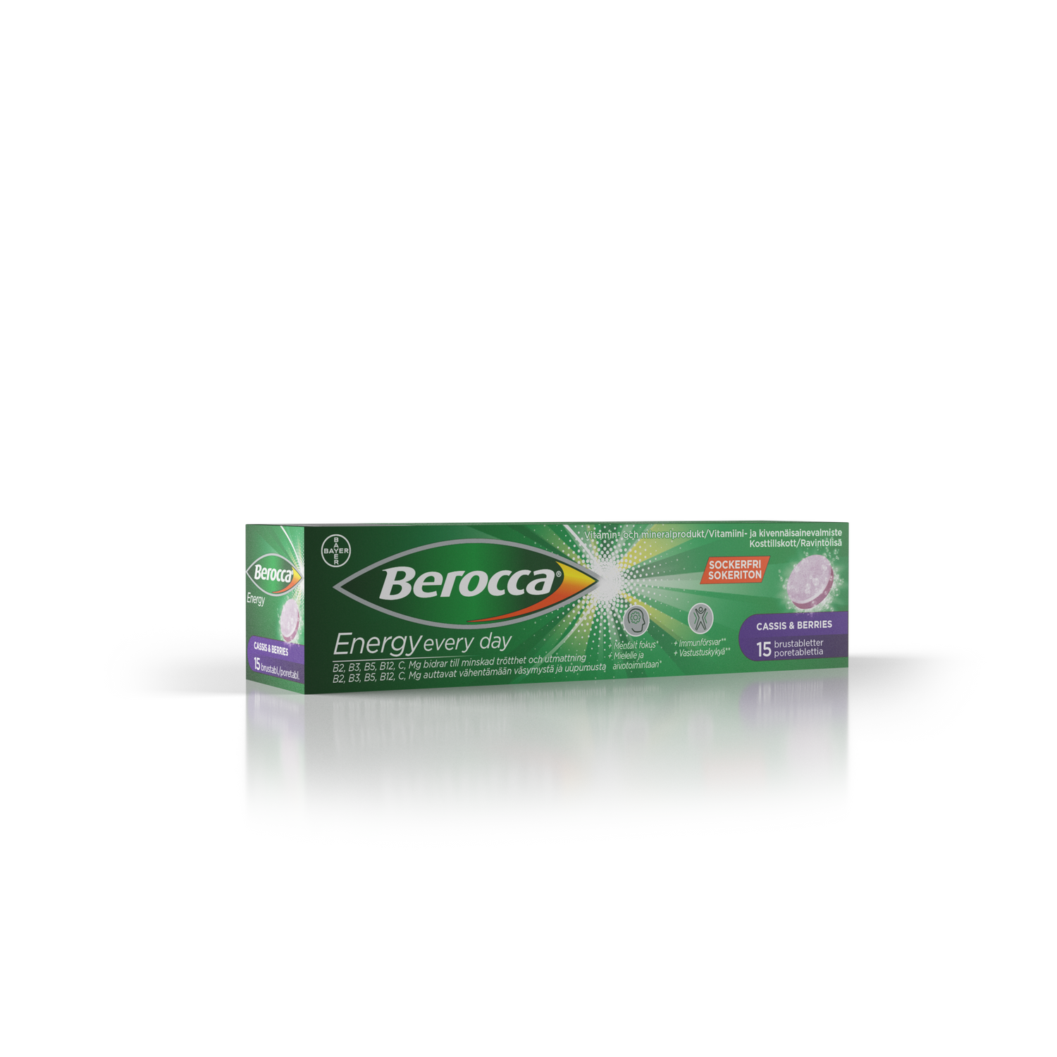 Berocca Energy Cassis & Berries 15 poretablettia