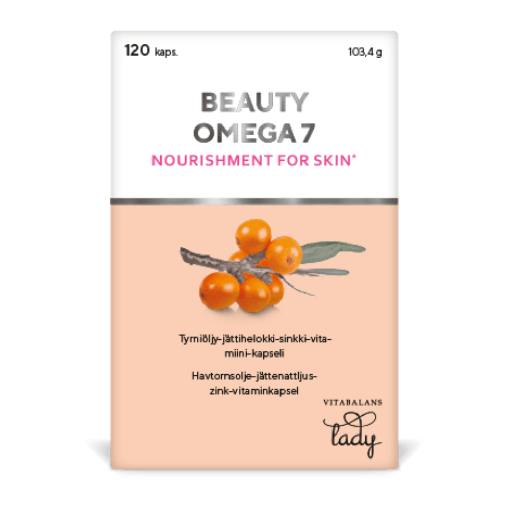 Beauty Omega-7 120 kapselia