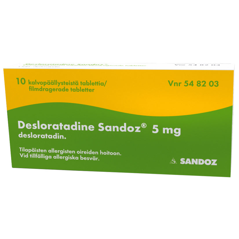 Desloratadine Sandoz 5 mg tabletti - eri kokoja