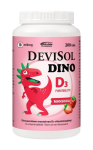 Devisol Dino Mansikka 10 mikrog -pureskeltava D-vitamiini200 tabl