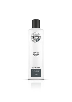 NIOXIN System 2 Cleanser -Shampoo käsittelemättömille, selvästi ohentuneille hiuksille -eri pakkauskokoja