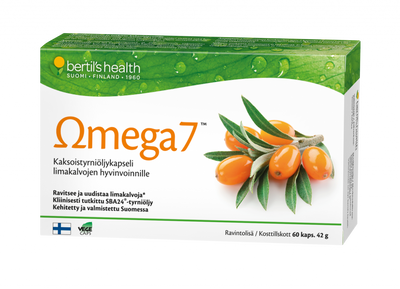 Omega7 tyrniöljykapseli 60 kapselia
